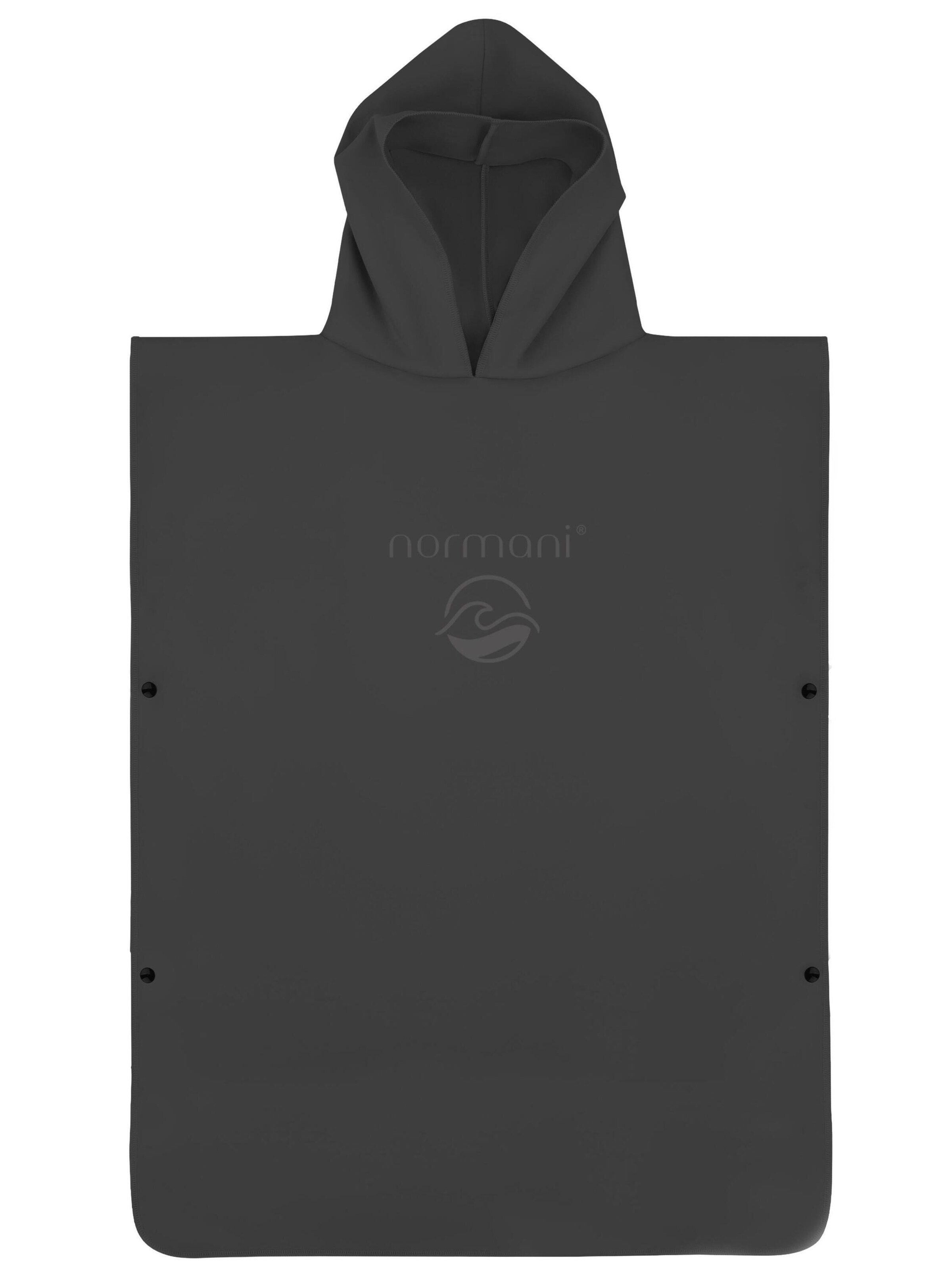 Peignoir 'Camuy' normani en noir : devant