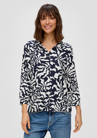 s.Oliver Blouse in Blauw: voorkant