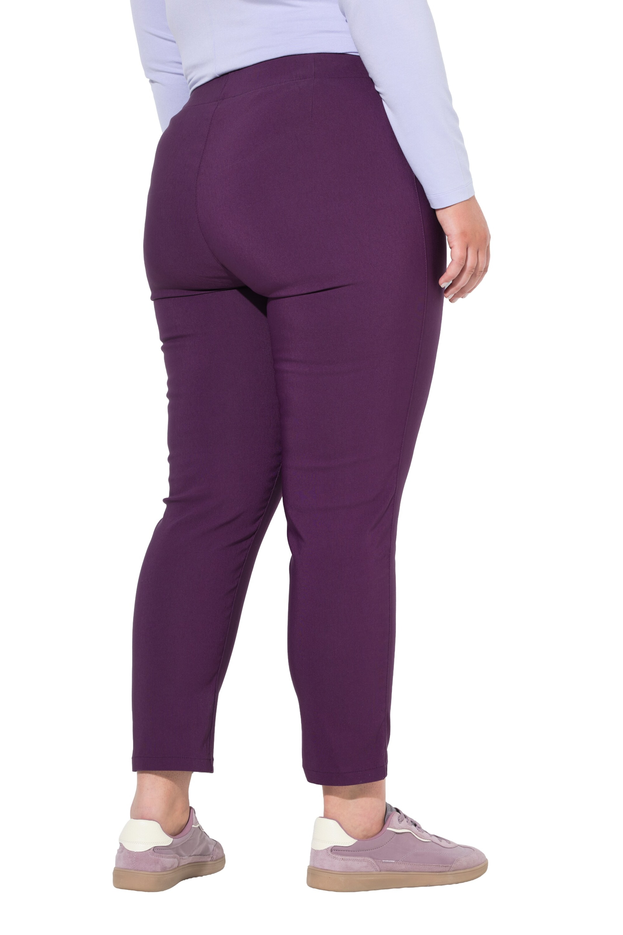 MIAMODA Regular Trousers in Purple