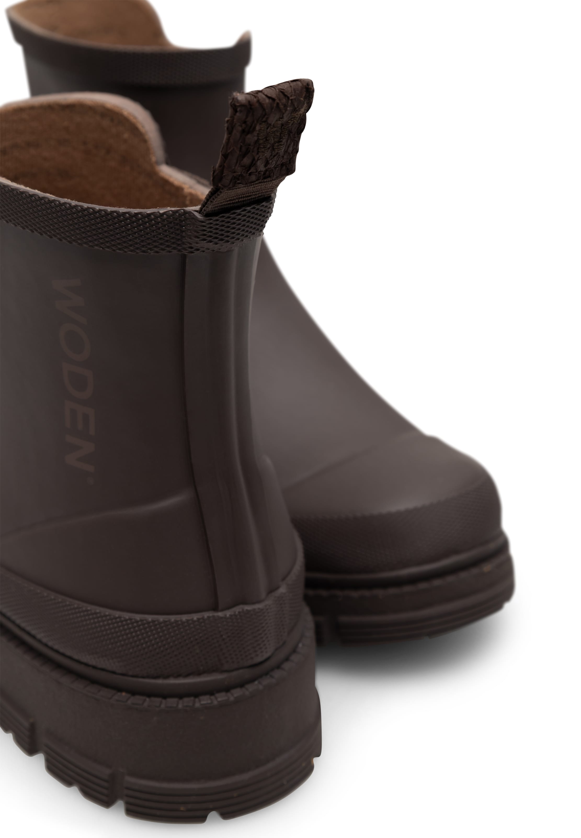 WODEN Enkellaarsjes 'Alison Waterproof' in Bruin