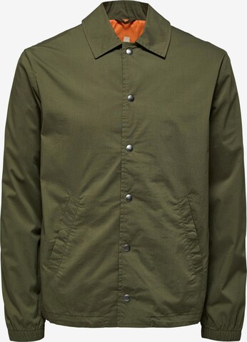 SELECTED HOMME Prehodna jakna 'Skye' | zelena barva: sprednja stran