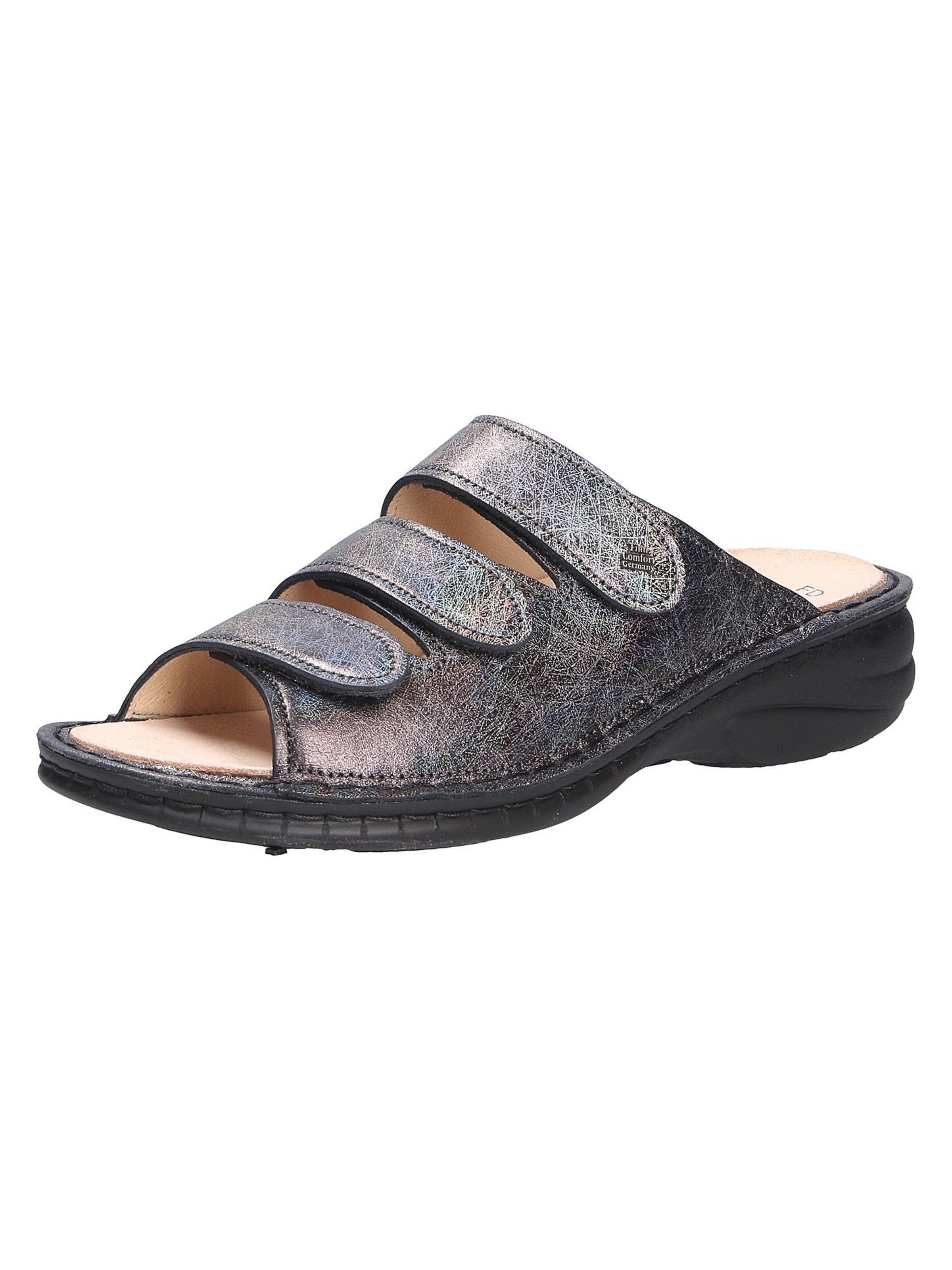 Finn Comfort Mules 'HELLAS' in Silver: front