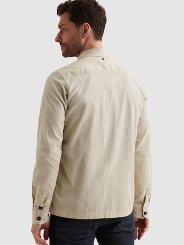 PME Legend Regular fit Skjorta 'PME LEGEND - Shirt jacket with button closure and chest pocket' i beige