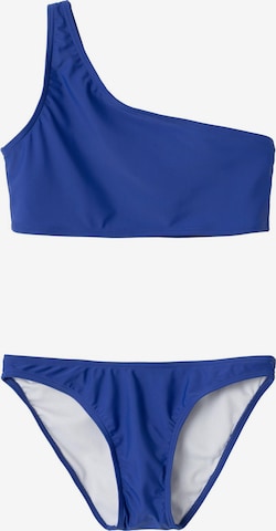 LMTD Bustier Bikini in Blauw: voorkant