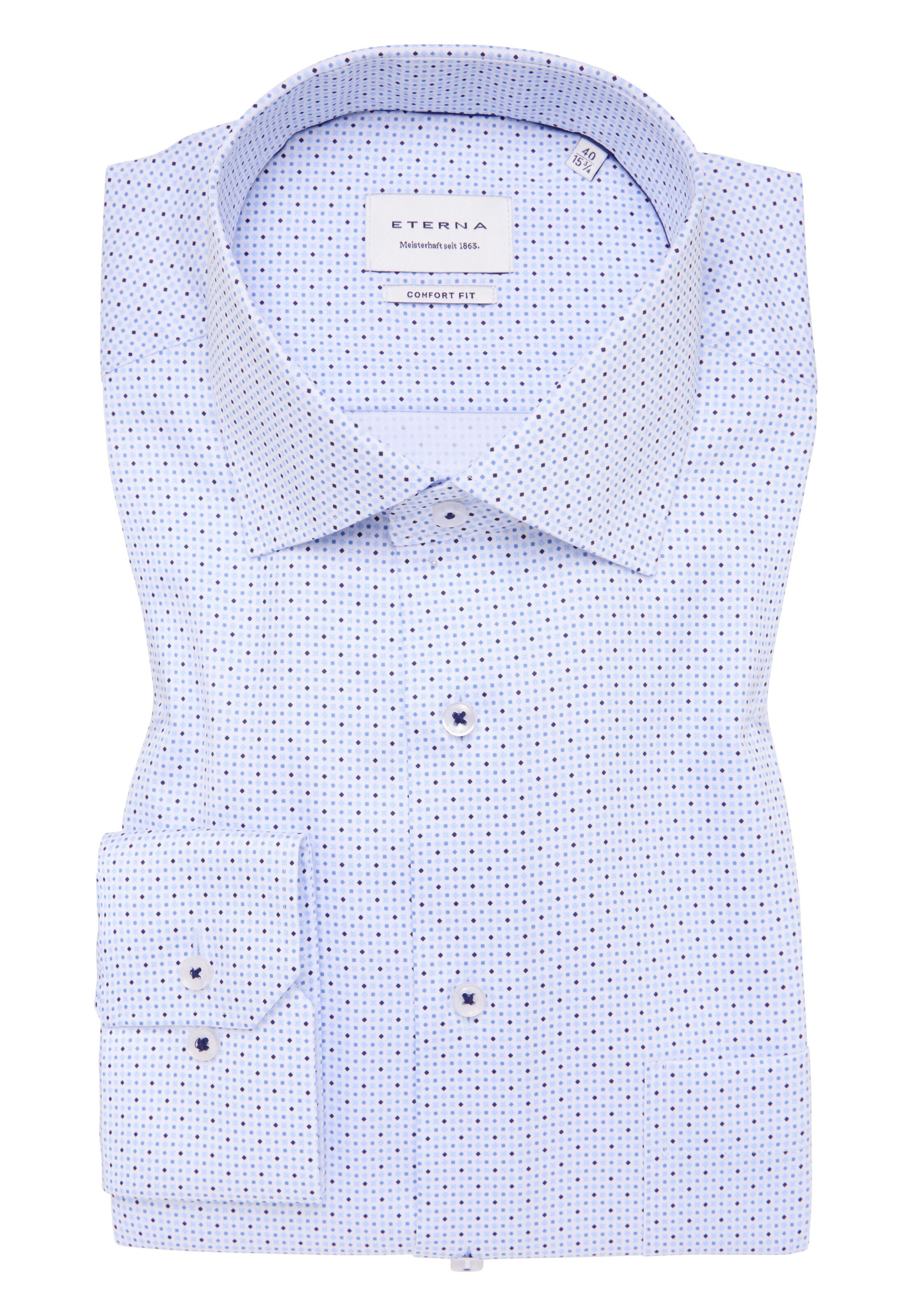 ETERNA Comfort Fit Businesshemd in Blau