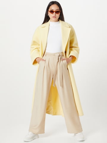 SISTERS POINT Loose fit Pleat-front trousers 'MENA' in Beige