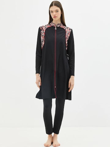 C&City Badeanzugkleid in Schwarz: Vorderseite