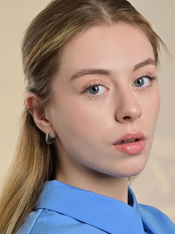 Akzent Earrings 'Doris, langlebig' in Silver: front
