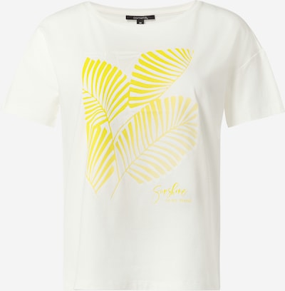 COMMA T-Shirt in gelb / weiß, Produktansicht