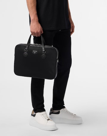 Philipp Plein Laptoptasche in Schwarz: Vorderseite