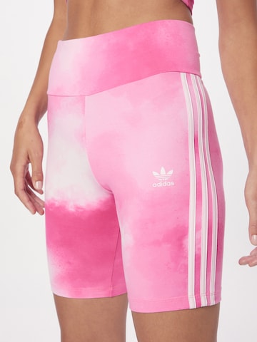 ADIDAS ORIGINALS Skinny Shorts 'Color Fade ' in Pink