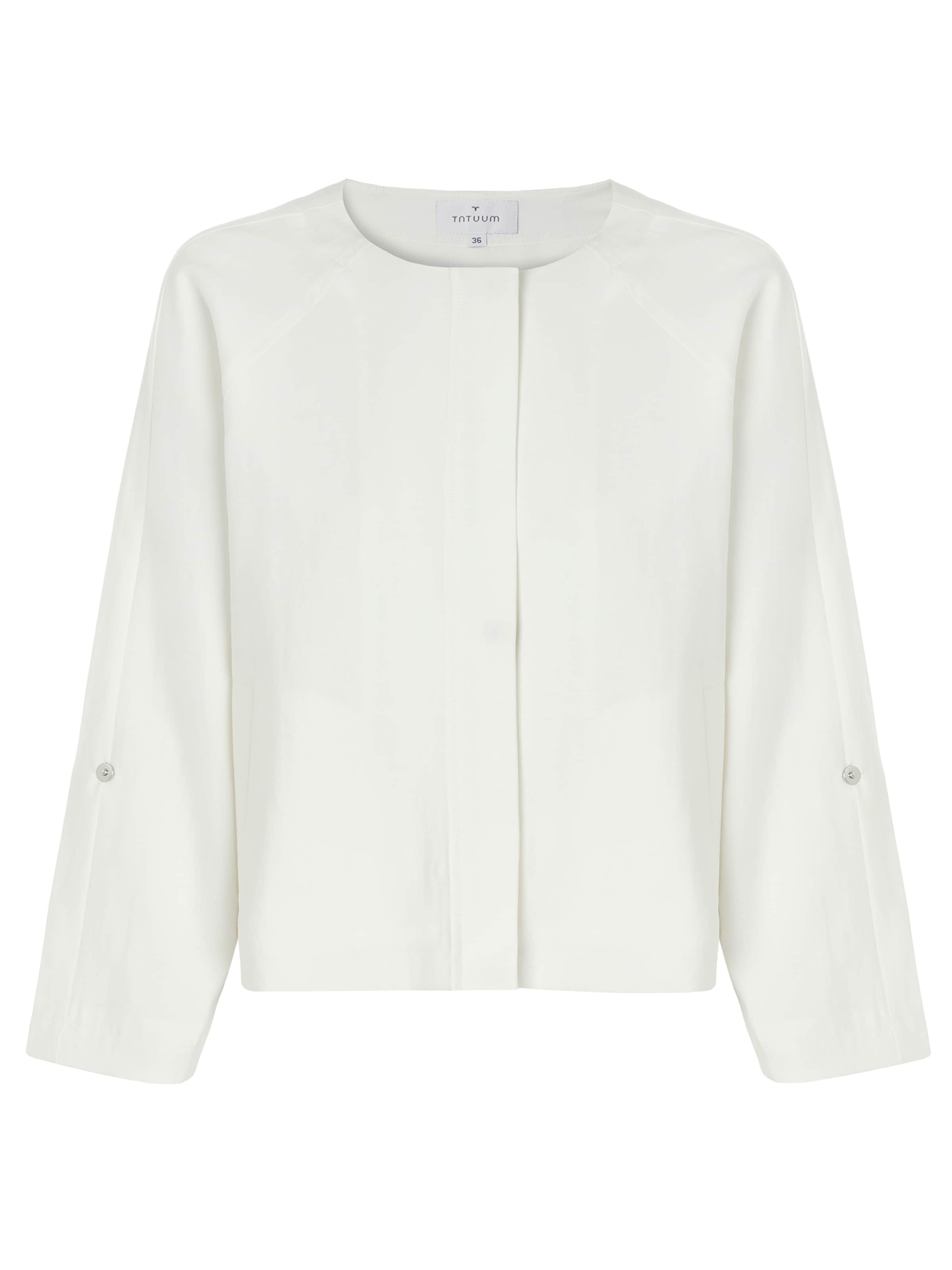 Veste mi-saison TATUUM en blanc : devant