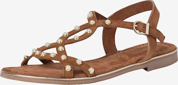 MARCO TOZZI Strap Sandals in Brown: front