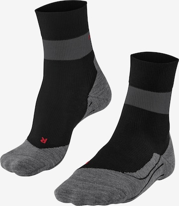 FALKE Athletic Socks 'RU Compression Stabilizing' in Black: front