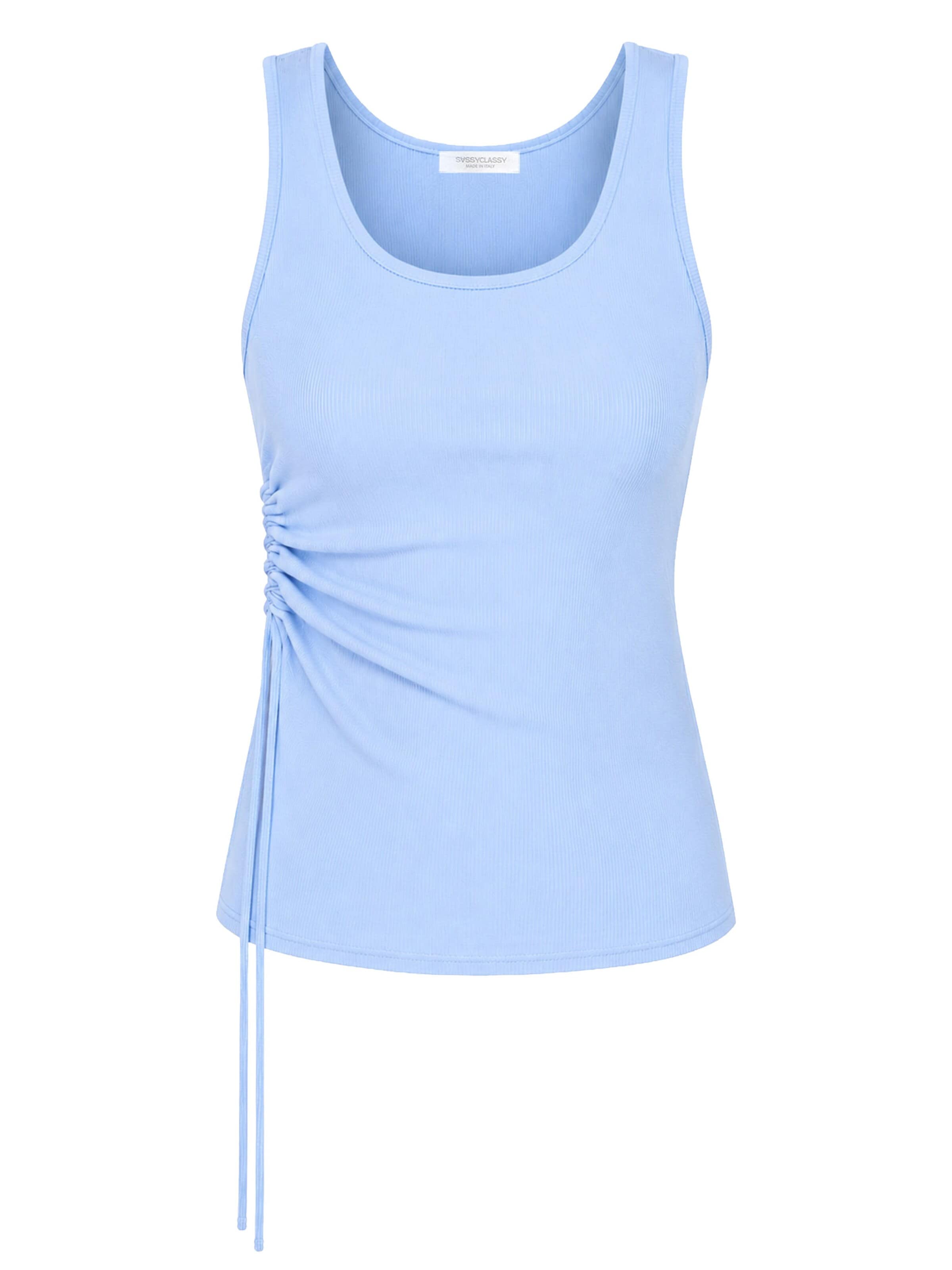 SASSYCLASSY - Top en azul: frente