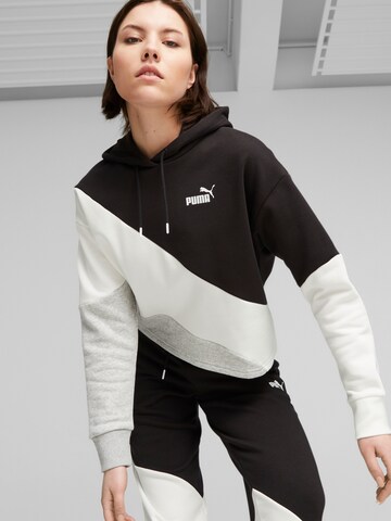 PUMA Sports sweatshirt 'Power' in Black: front