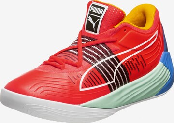 Chaussure de sport PUMA en rouge : devant