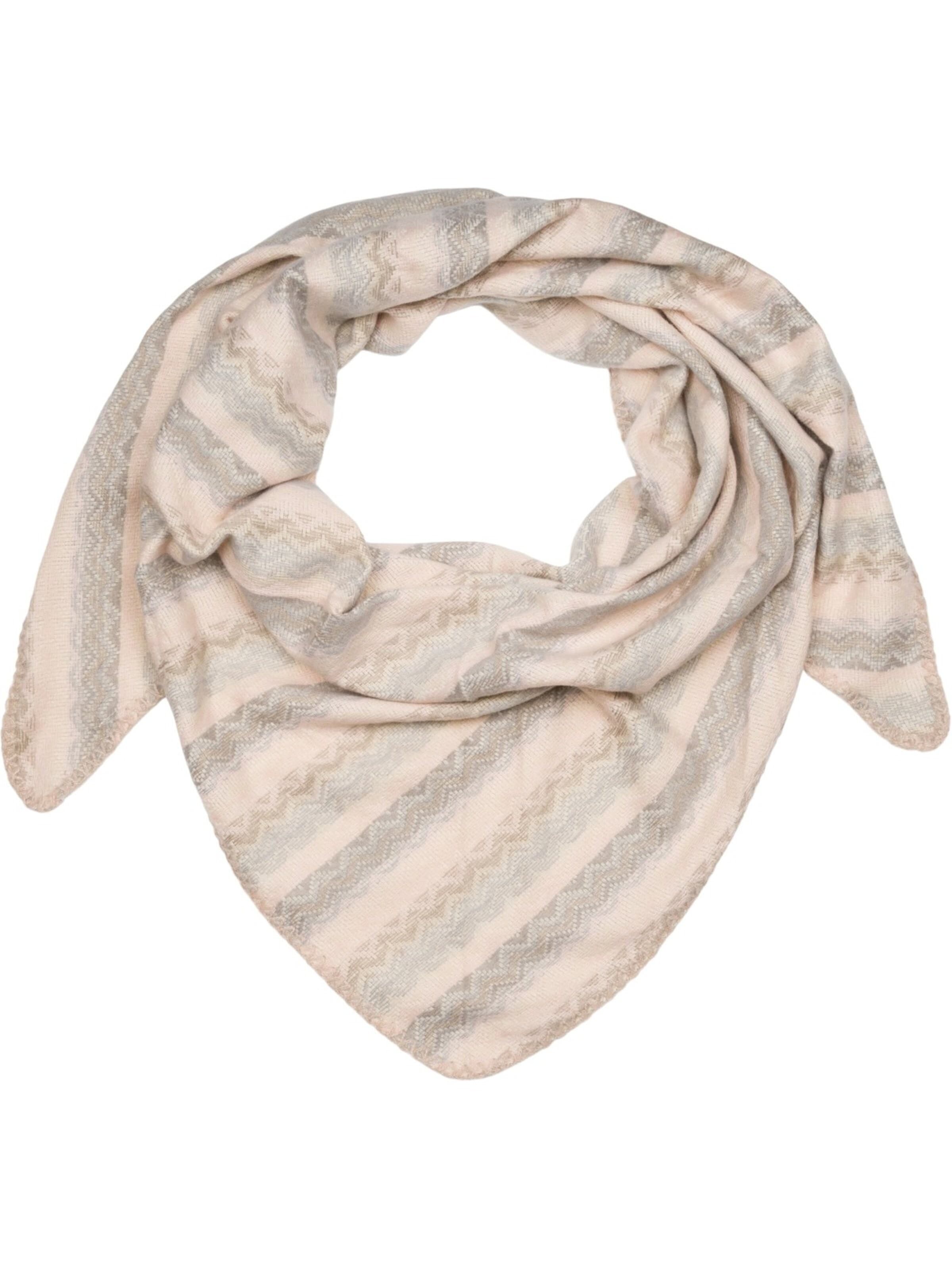 styleBREAKER Tuch 'Dreieckstuch Zick-Zack Webmuster'‌‌‌‌‌‌‌‌‌ in Pink: Vorderseite