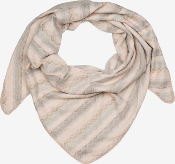 styleBREAKER Tuch 'Dreieckstuch Zick-Zack Webmuster' in Pink: Vorderseite