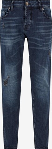 2Y Premium Slimfit Jeans in Blauw: voorkant