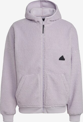 ADIDAS SPORTSWEAR Athletic fleece jacket 'Polar Fleece ' in Purple: front