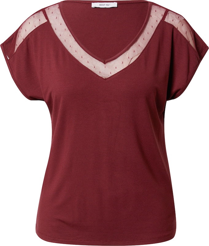ABOUT YOU T-Shirt 'Bettina' in Bordeaux