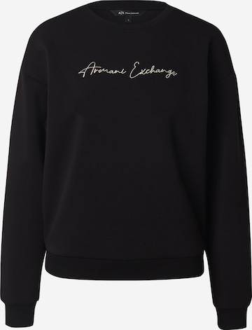ARMANI EXCHANGESweater majica - crna boja: prednji dio
