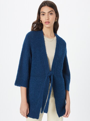 ESPRIT Knit Cardigan in Blue: front