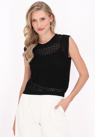 Cardigan DreiMaster Klassik en noir : devant