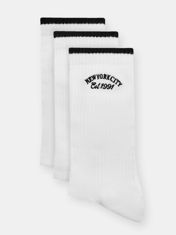 Pull&Bear Ponožky - biela