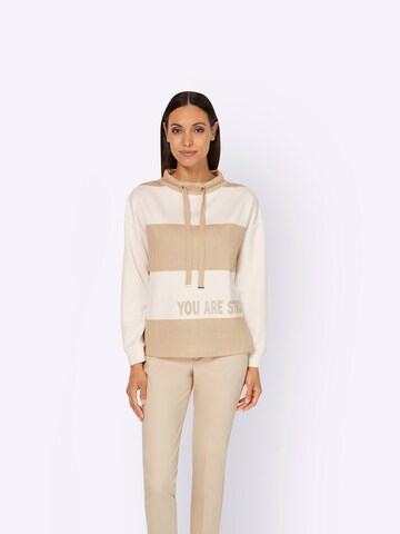 heine Sweatshirt in Beige: Vorderseite