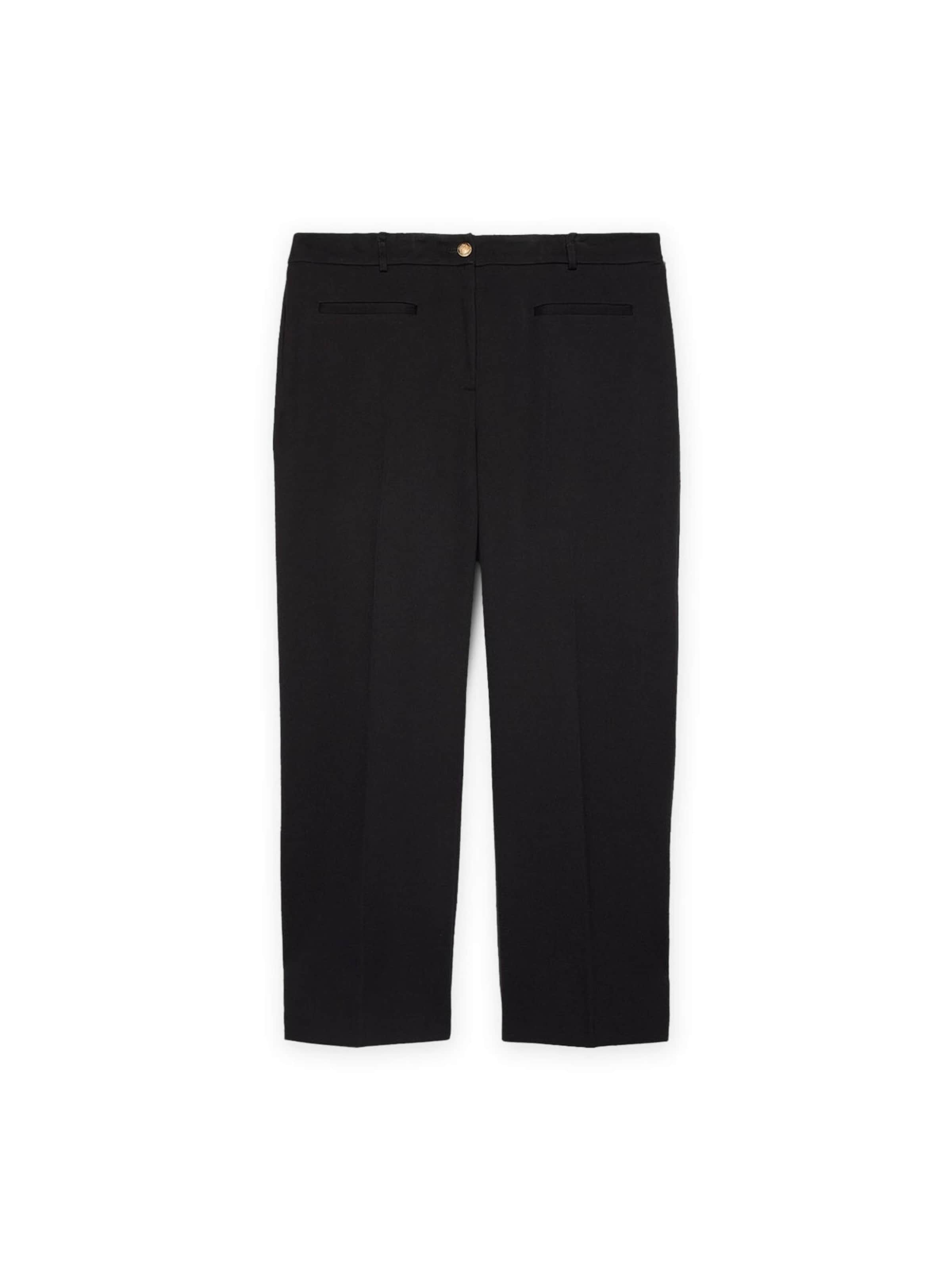 Fiorella Rubino Tapered Trousers in Black: front
