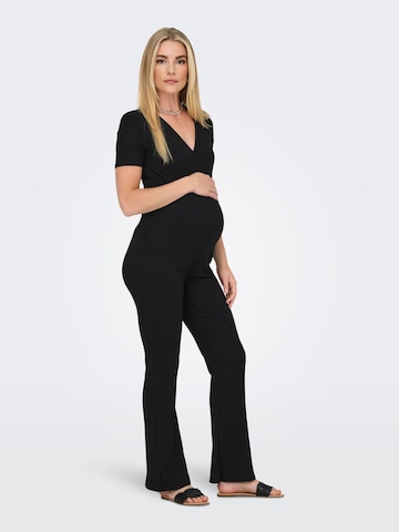 Only Maternity Jumpsuit 'OLMLita' in Zwart: voorkant