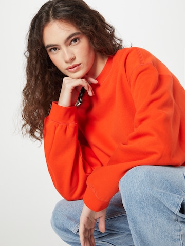 WEEKDAY Sweatshirt 'Essence Standard' in Orange