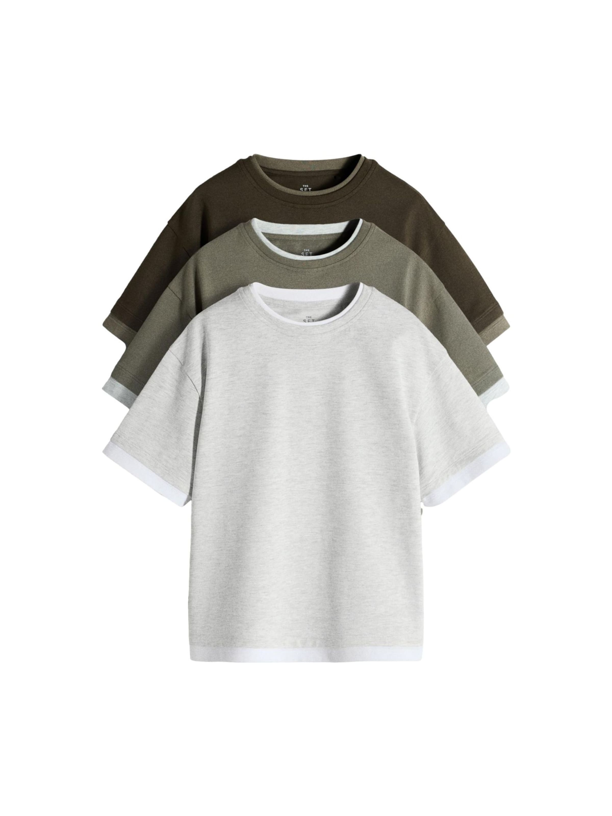 The Set Shirt in Grijs: voorkant