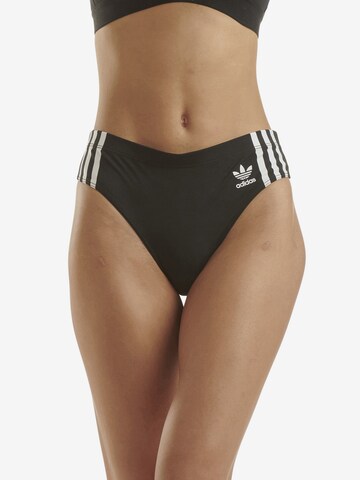 ADIDAS ORIGINALS Thong in Black: front