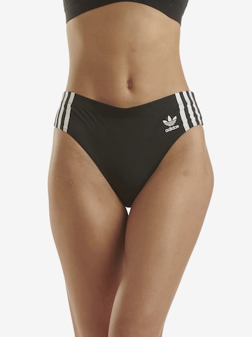 ADIDAS ORIGINALS Thong ' Wide Side ' in Black: front