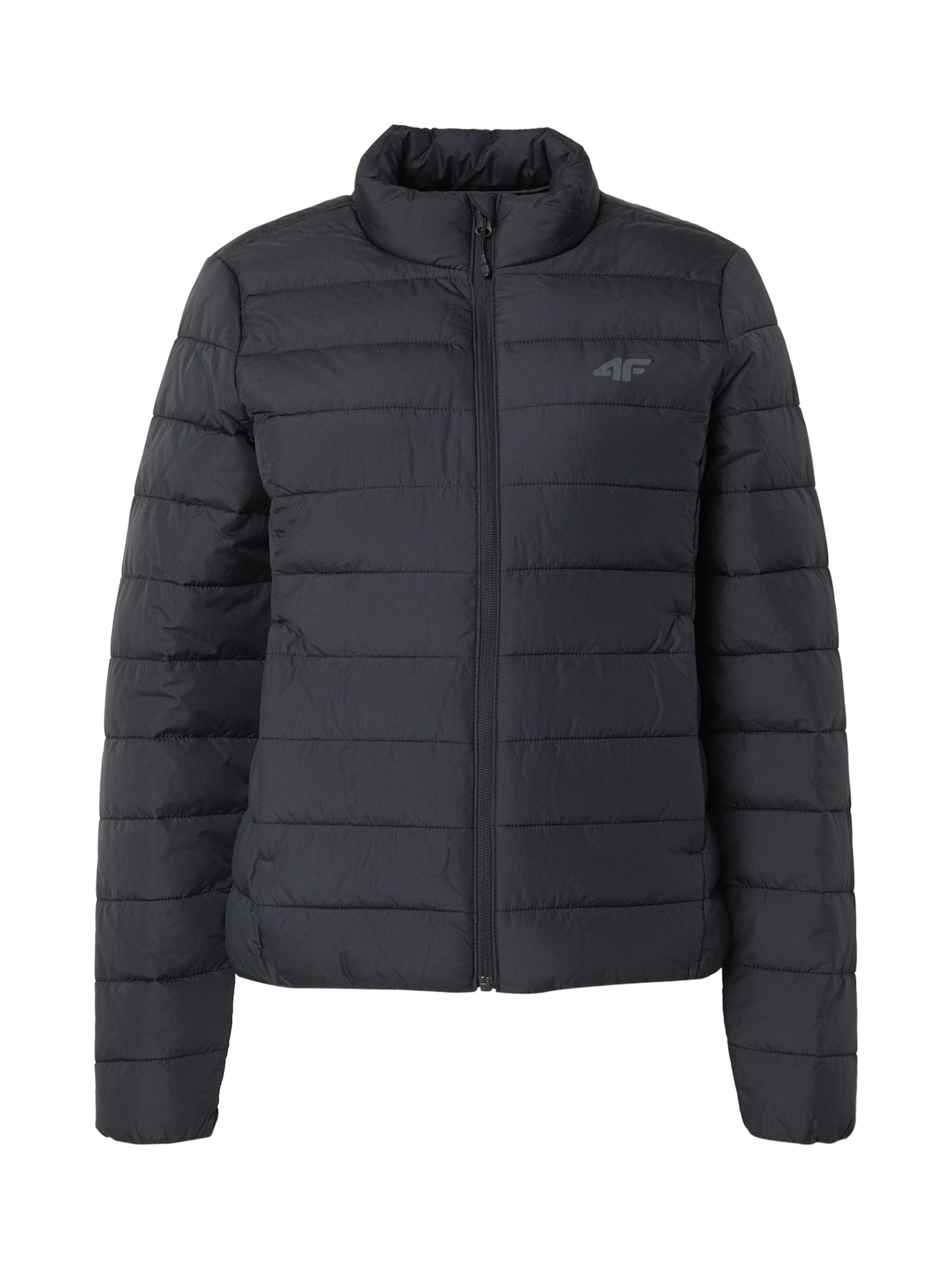 4F Sportjacke in Schwarz: Vorderseite