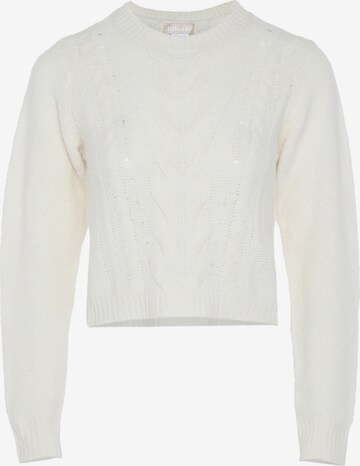 Jalene Sweater in White: front