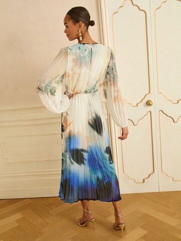 Robe love & roses en bleu