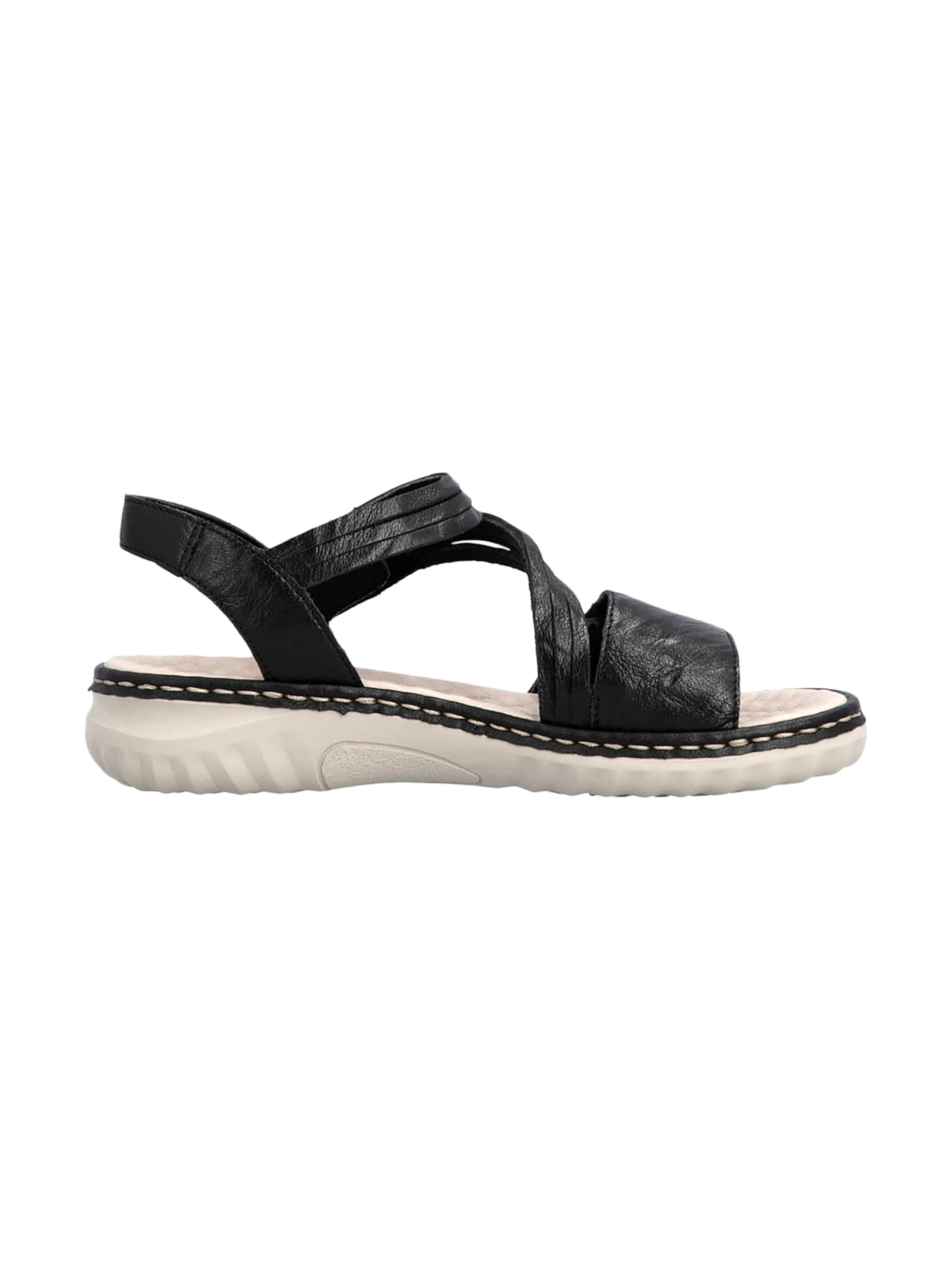 Rieker Sandaal 'Ledersandalen' in Zwart
