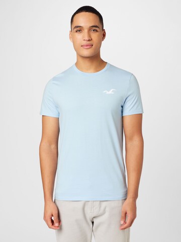 HOLLISTER Tričko – modrá: přední strana