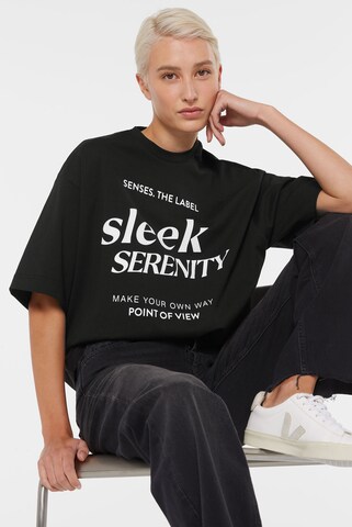 SENSES.THE LABEL T-Shirt in Schwarz