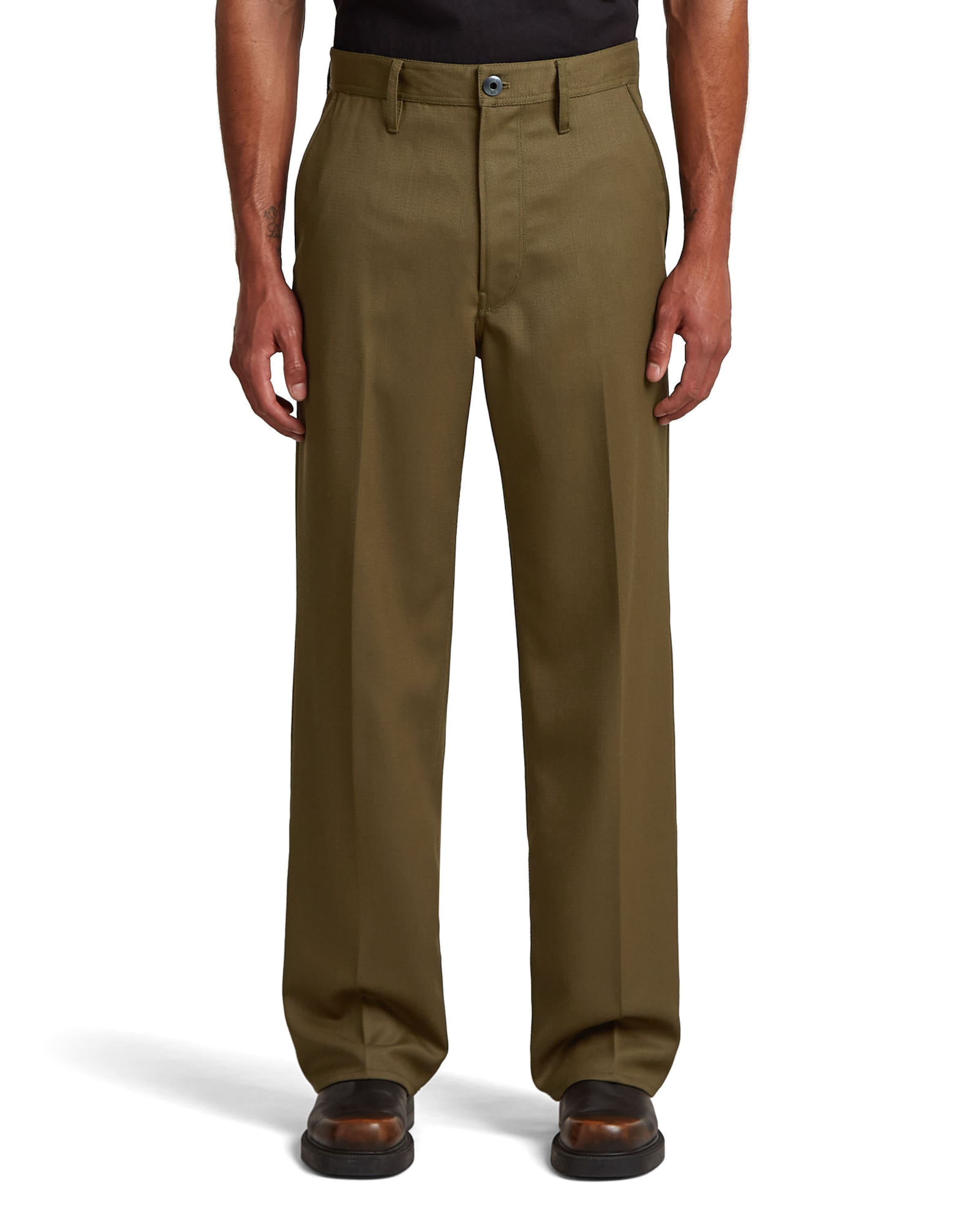 G-STAR Regular Chino trousers 'Modson Straight Chino ' in Green: front