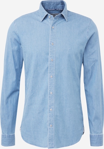 Michael Kors - Slim Fit Camisa em azul: frente