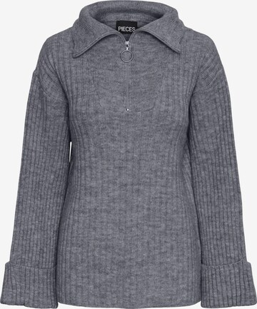 Cardigan 'HASY' PIECES en gris : devant