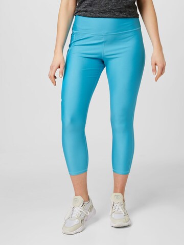 Skinny Pantalon de sport UNDER ARMOUR en bleu : devant