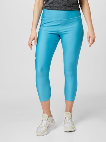 Skinny Pantalon de sport UNDER ARMOUR en bleu : devant