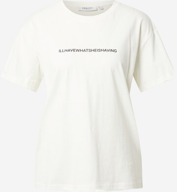 T-shirt 'Liv' MSCH COPENHAGEN en blanc : devant