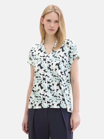 TOM TAILOR Blouse in Blauw: voorkant